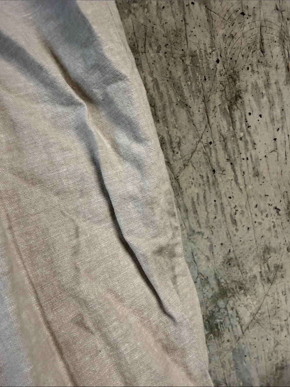 OLD NAVY Men's Loose Taper Linen-Blend Ankle Pants Size L In A Stone's Throw
